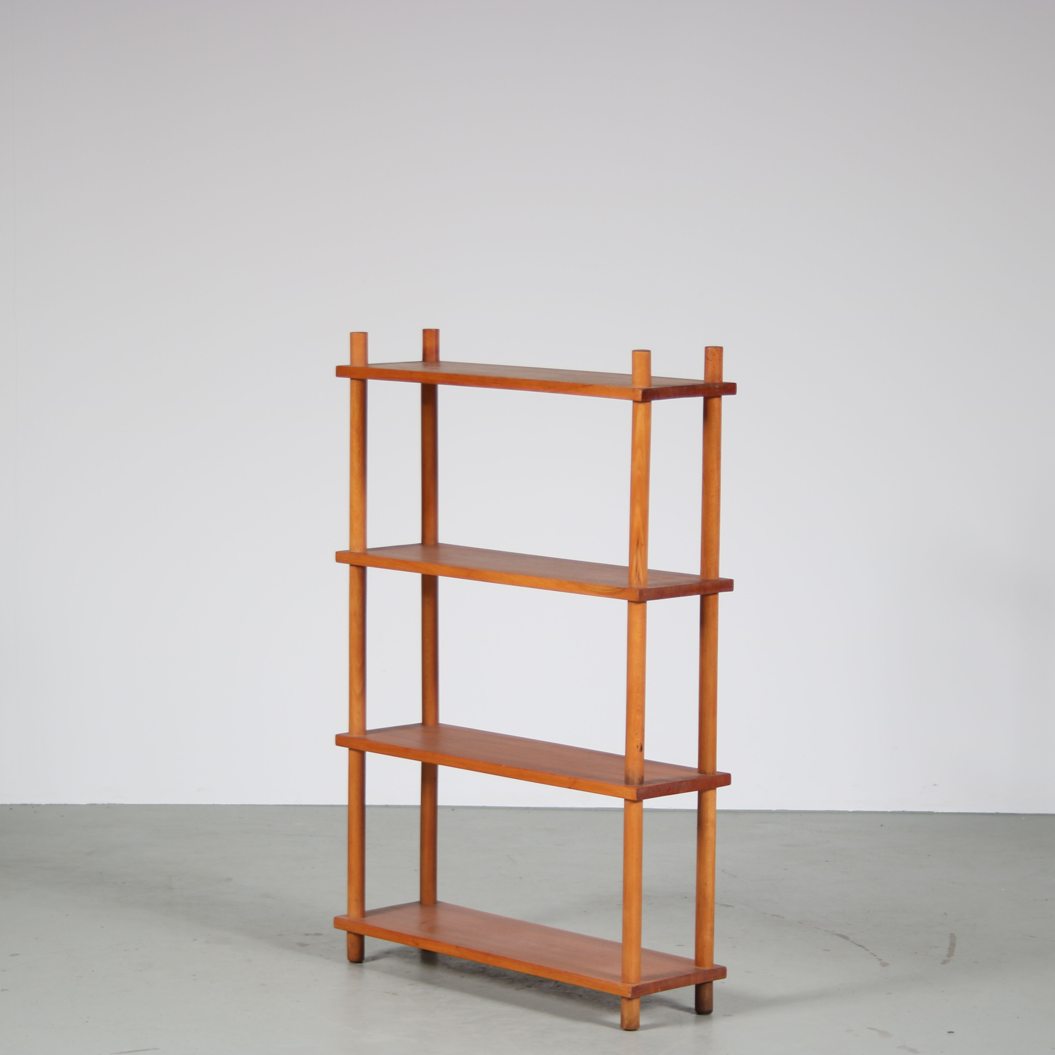 1950s Birch stick cabinet from the Netherlands