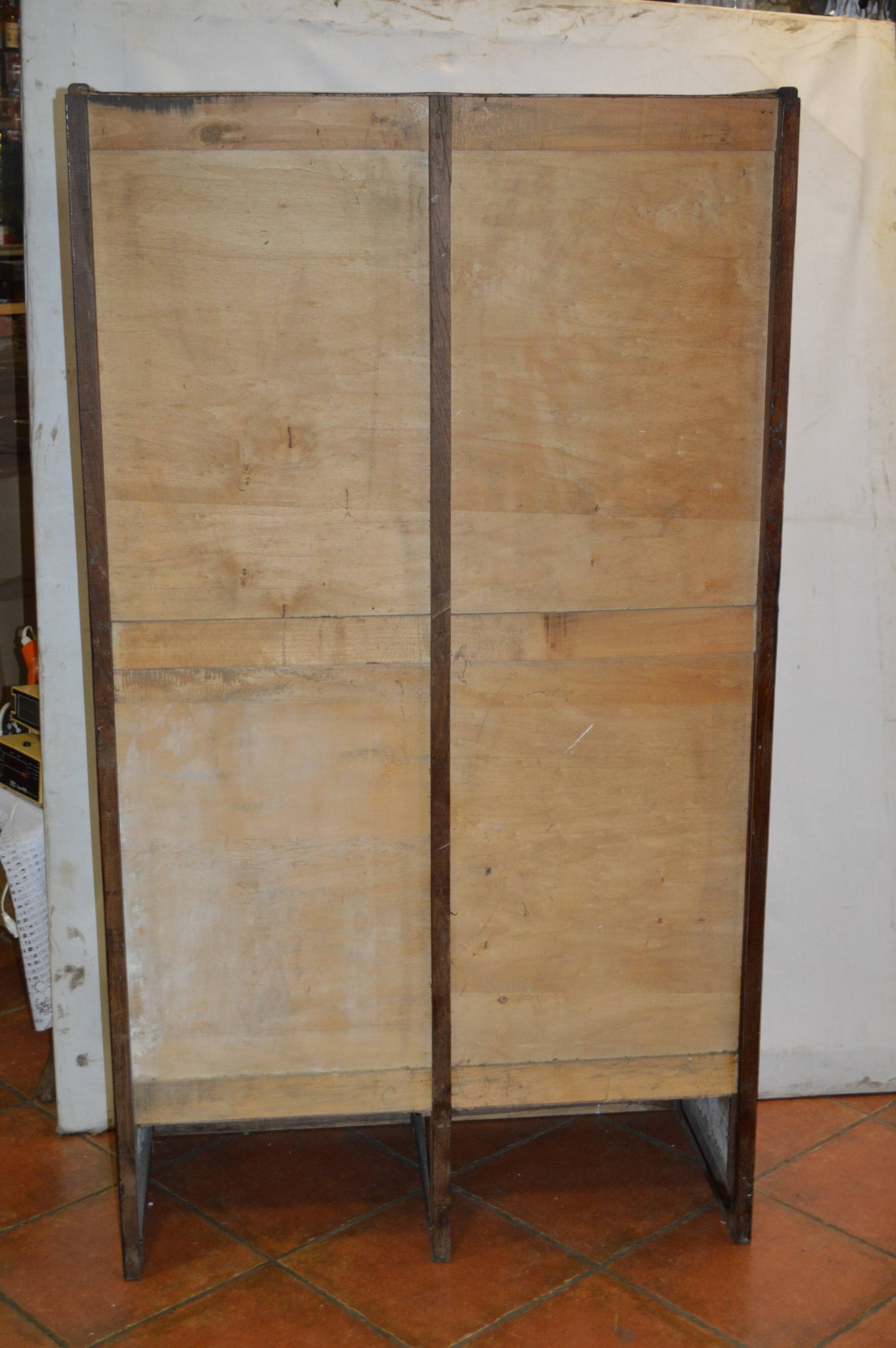 Oak double curtain binder