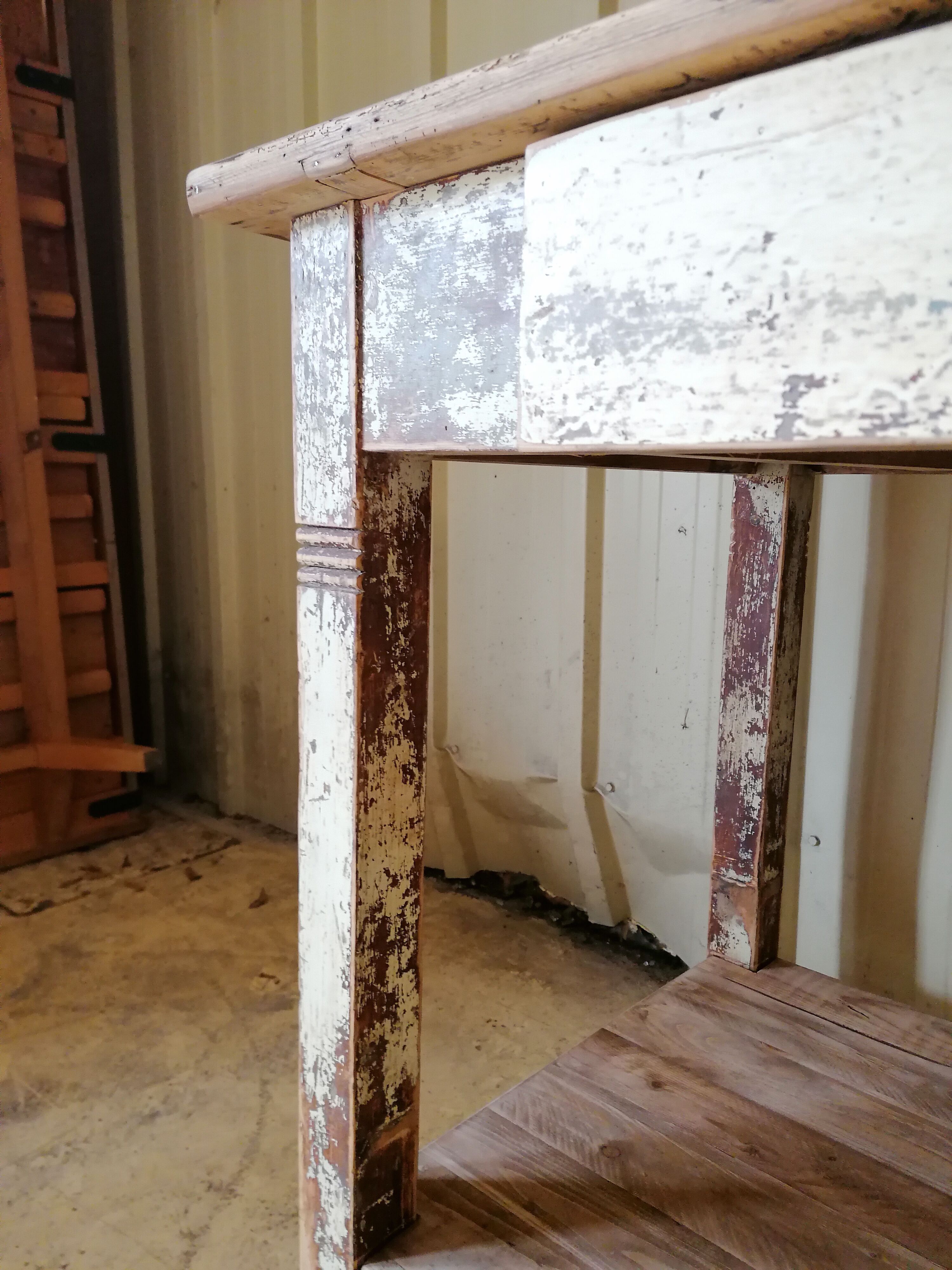 Small vintage wooden table