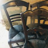 Lot de 7 chaises bistrot moustache