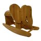 Vintage Swedish design Wooden Rocking Elephant jr  80's design