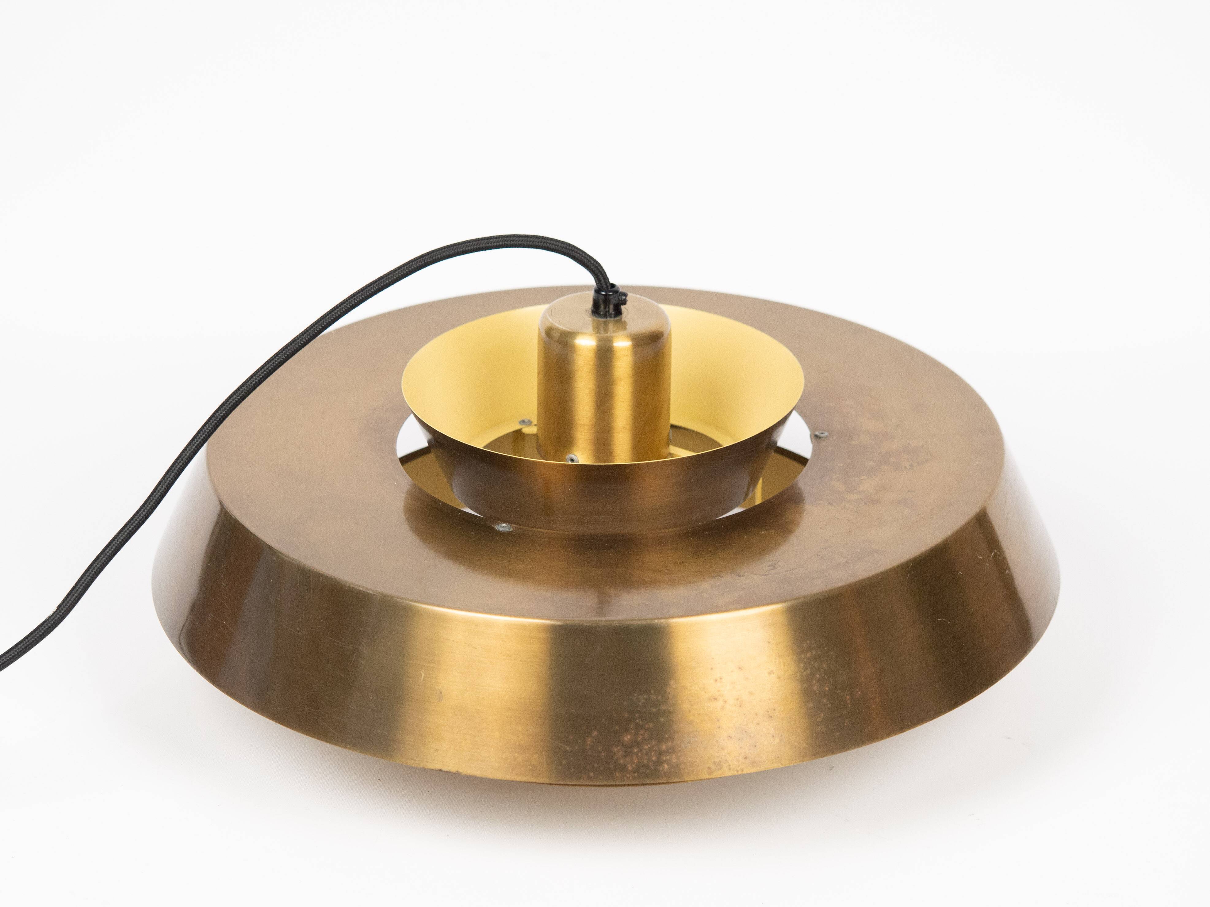 Danish vintage pendant lamp Nova by Jo Hammerborg, Fog og Morup, 1963