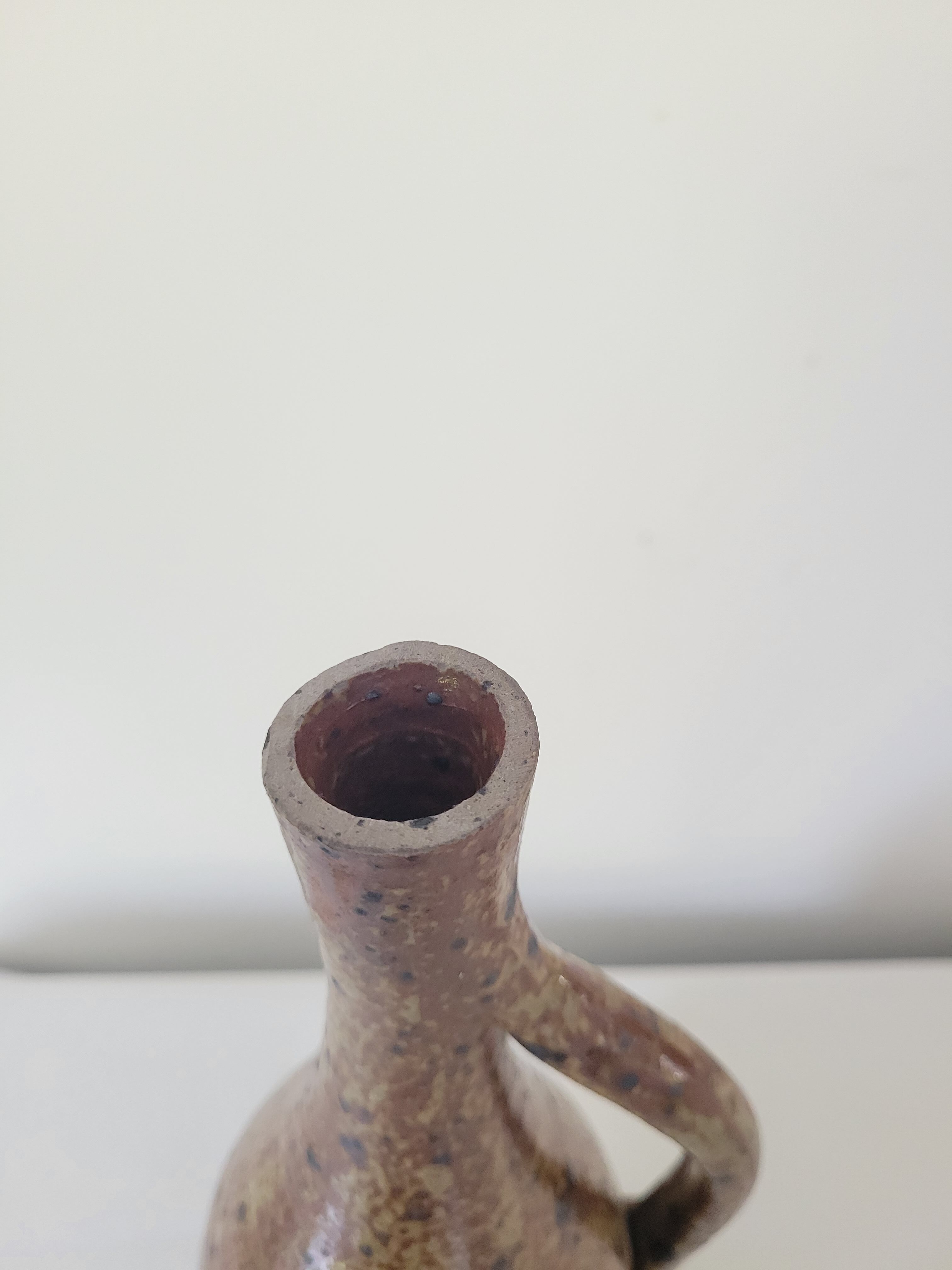 Pyrite sandstone vase
