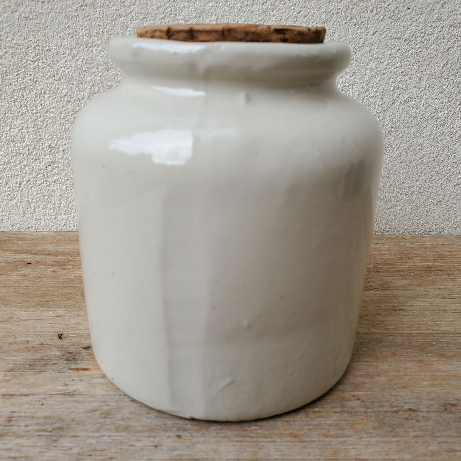 Mustard pot in stoneware LAB Lagny