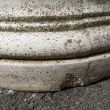 Pair of low Columns of Greco-Roman style concrete garden