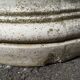 Pair of low Columns of Greco-Roman style concrete garden