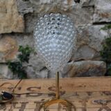 Brass pine cone lamp