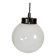 Gispen/Thabur style - pendant lamp - Bauhaus - opaline - Bakelite - 60s