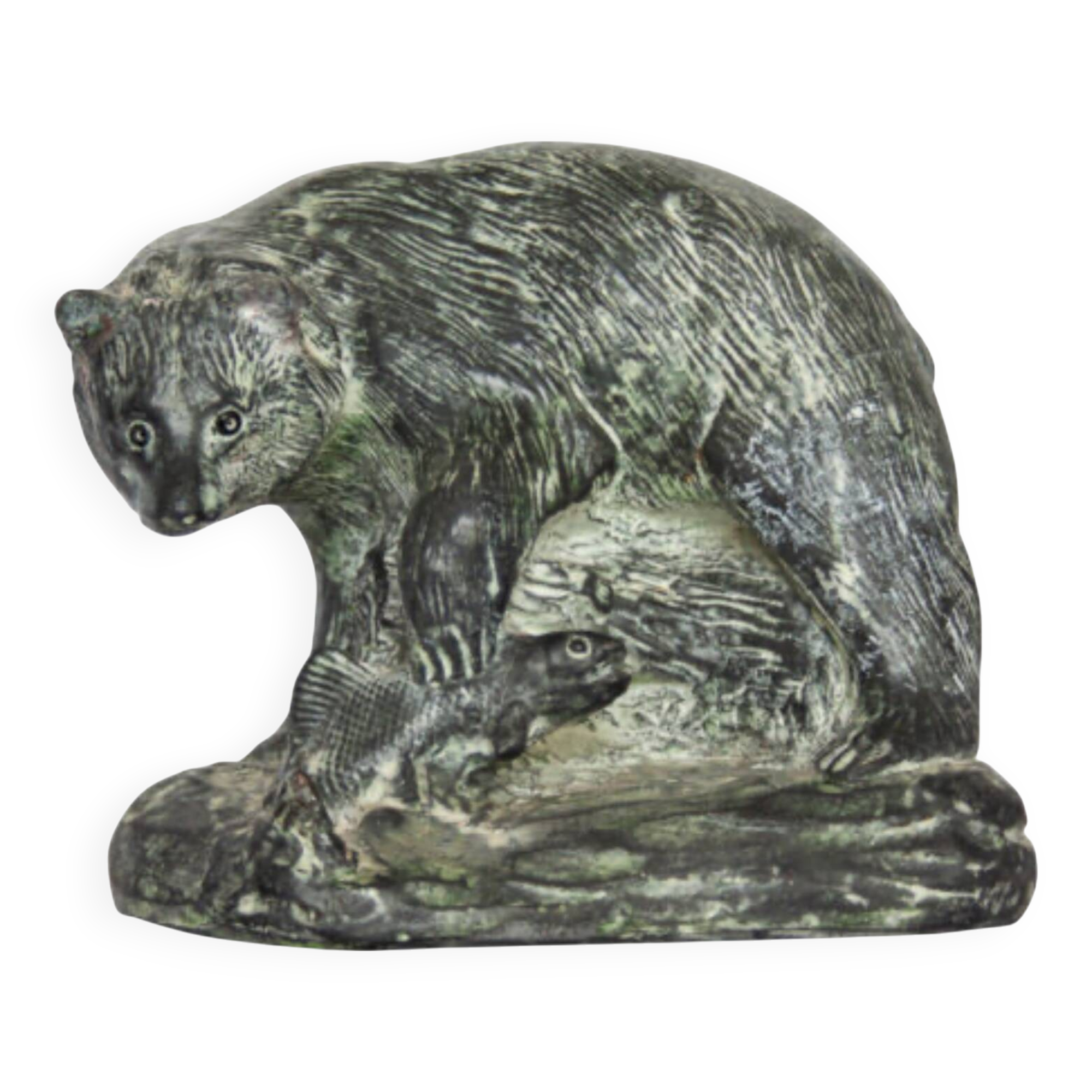 Inuit bear sculpture