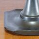 Lampe balustre en faïence émaillée noire lustrée