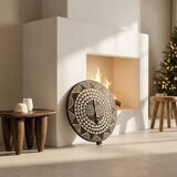 Tribal solar mask Bwa Ø40 — the eye of the zenith