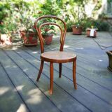 JJ Kohn, caned bistro chair for children, circa 1900