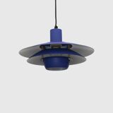 Blue coloured top design lamp by Jeka Metaltryk - Model Viola type 3013-P -