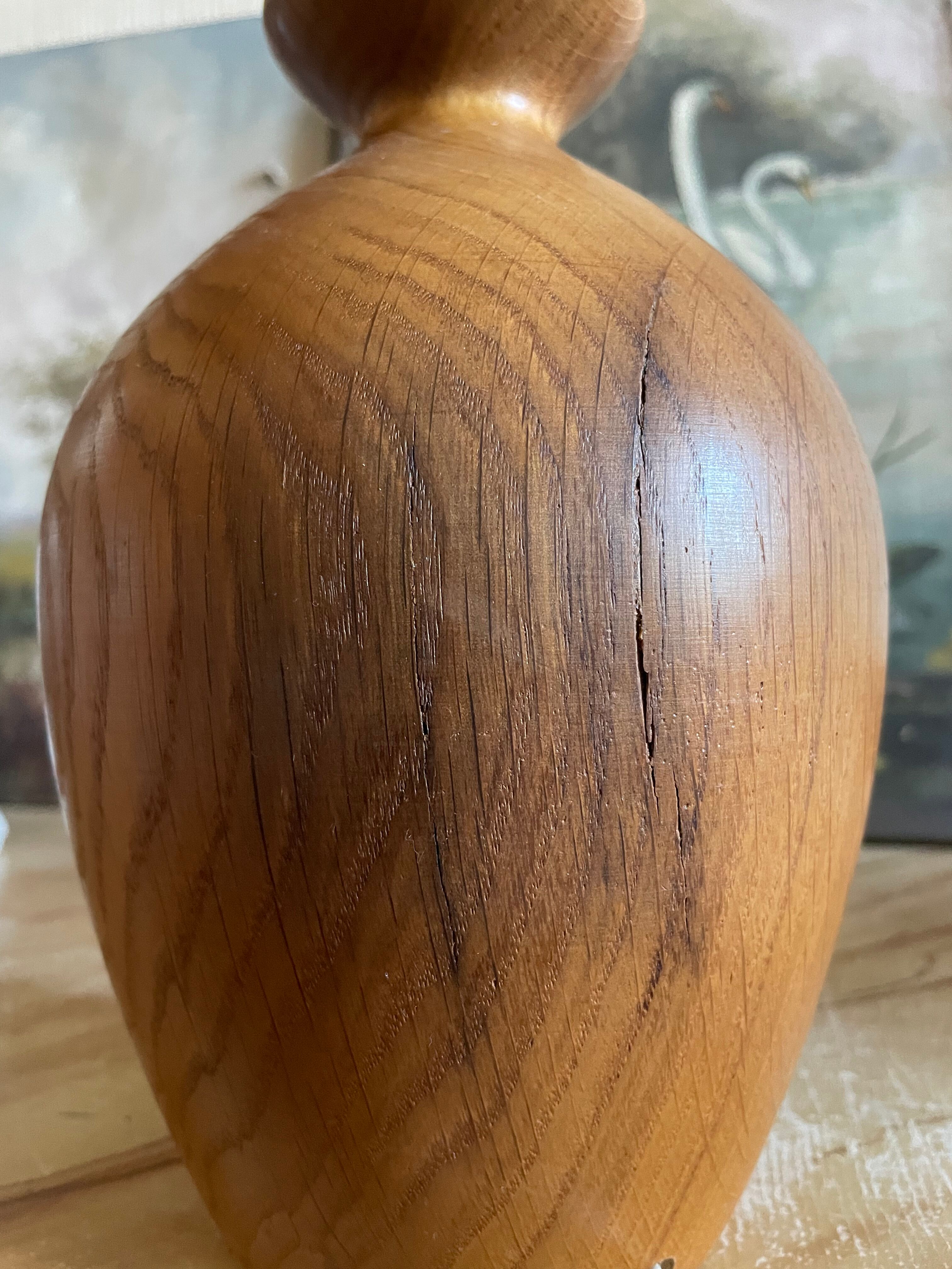 Vintage teak lamp