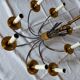 Chandelier design 8 gold brass metal lights