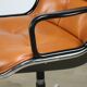 Charles Pollock leather office chair, Knoll edition, 1970