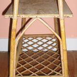Old Wicker side table
