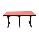 Table bistrot vintage formica rouge