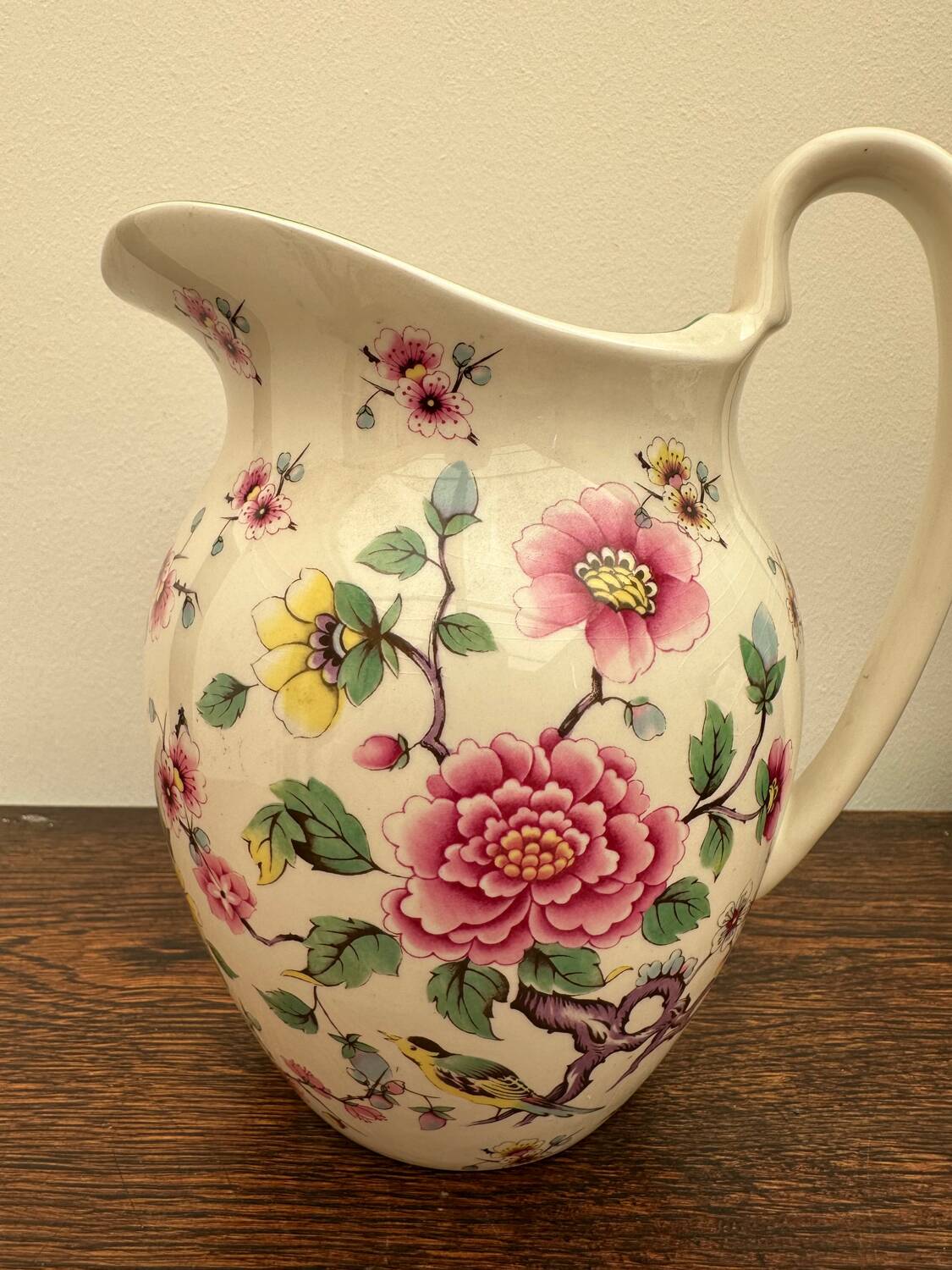James kent old foley england water pitcher - vintage english porcelain