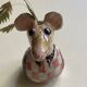 Small "bud vase" in glazed ceramic