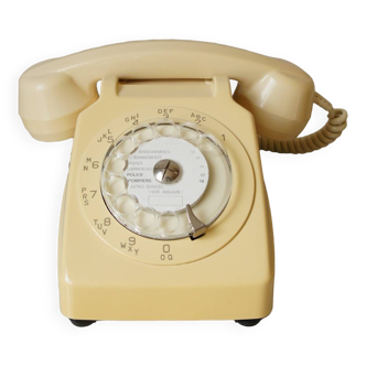Téléphone Socotel S63 ivoire 1982