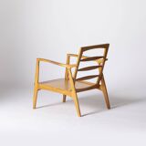 Pair of Scandinavian-style armchairs by Sedláček & Vyčítal for Dřevotvar Jablonné nad Orlicí, 1960s