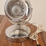 Paire de lampes design Space Age 1960 chromées