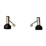 Set of 2 wall lamps 65 cm design 1950