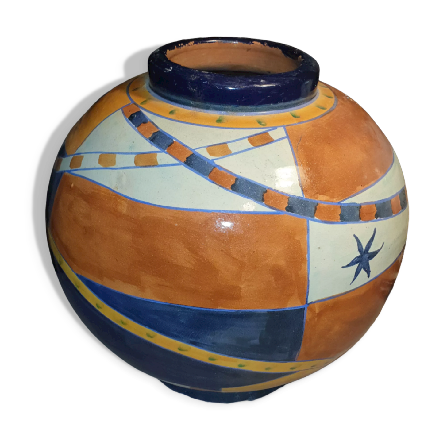 Large oriental ball vase