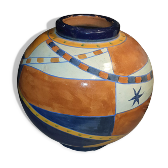 Large oriental ball vase