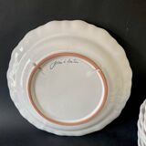 8 assiettes provençales en terre émaillée