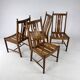 Set of 4 Oak Dining Chairs by Ercol, 1980s