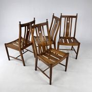 Ensemble de 4 chaises de salle à manger en chêne par Ercol, 1980s