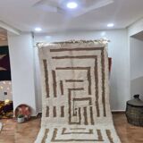 Handmade wool Berber rug 250x150 cm