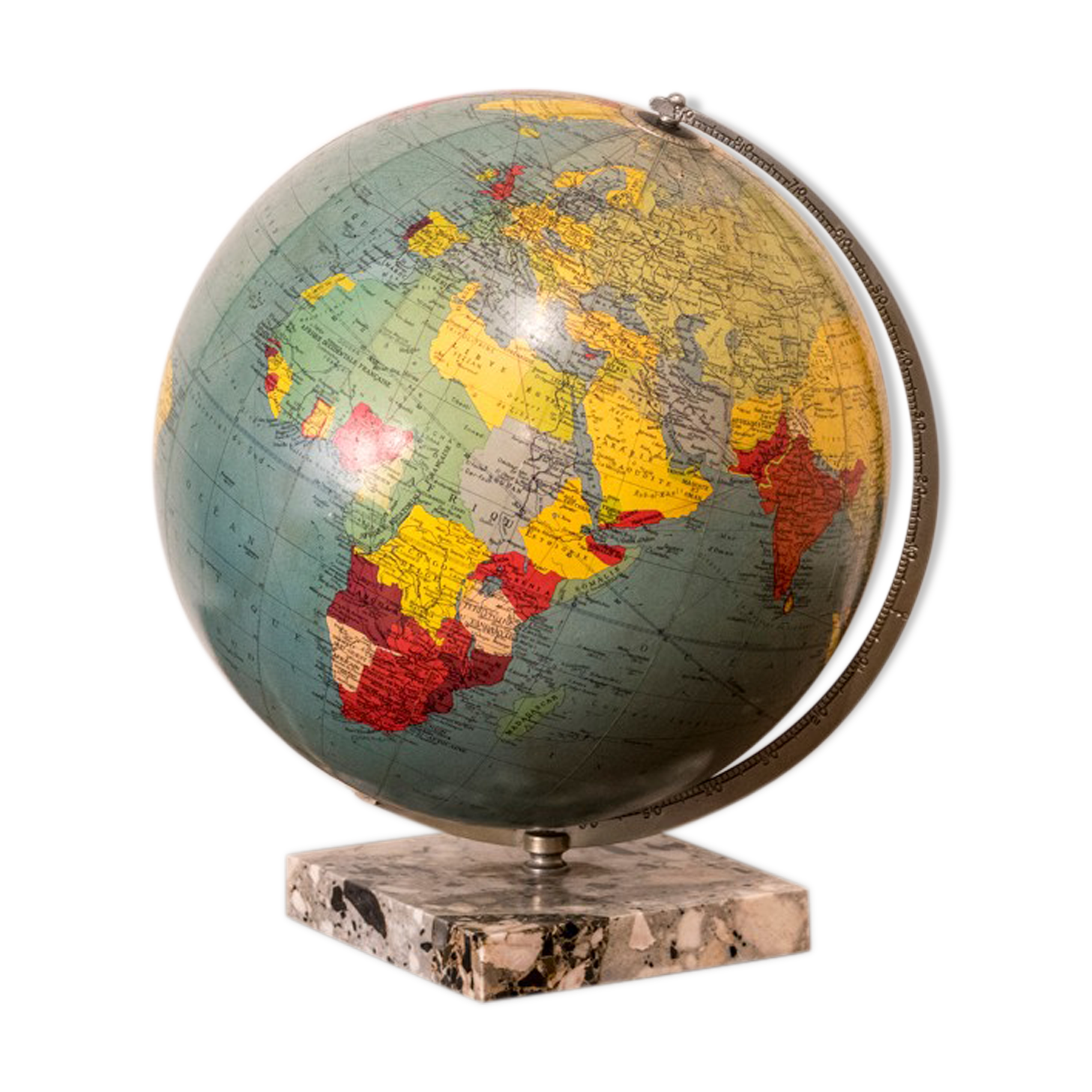 Light earth globe