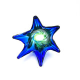 Sculptural Murano Vase – Cobalt Blue & Green - circa 1960