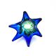 Sculptural Murano Vase – Cobalt Blue & Green - circa 1960