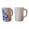 Deux mugs en ceramique