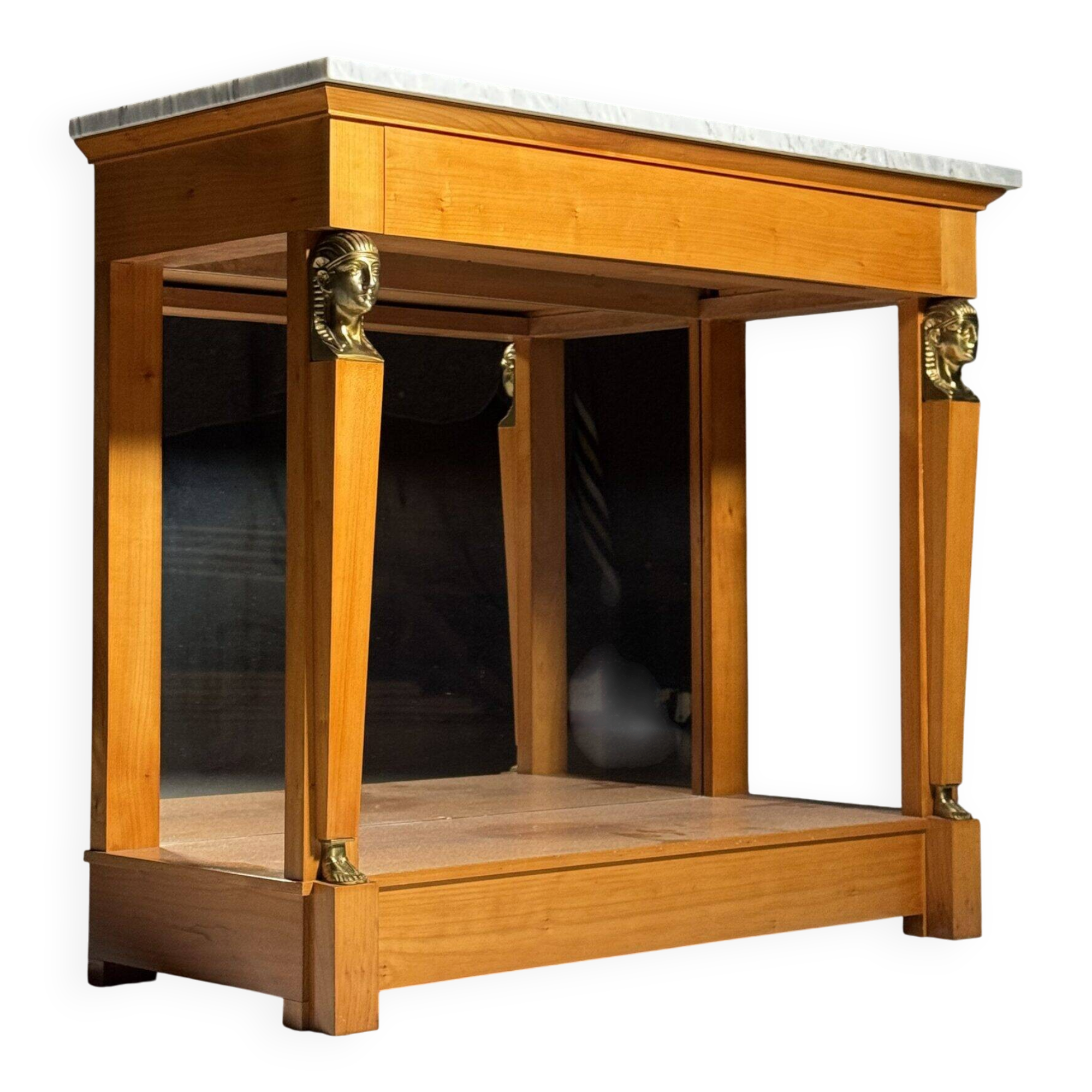 Empire style trumeau with marble top