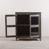 Vintage green wooden sideboard