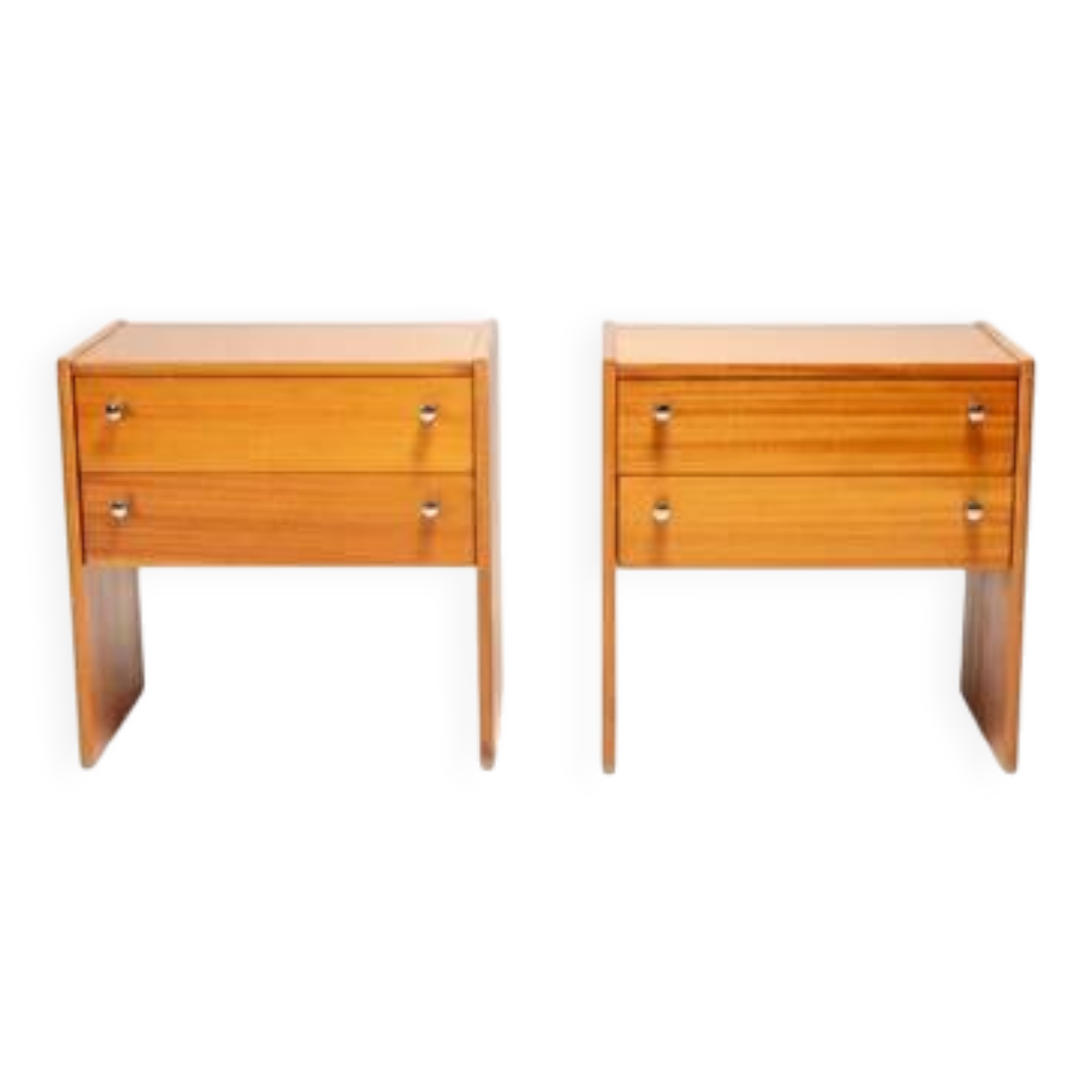 Pair of mid-century bedside tables FEMINA, Czechoslovakia 1960s