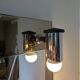 Vintage mirror with sconces.