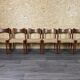 6 teak dining chairs from the 60s/70s by Niels O. Möller for J.L. Møllers 60s