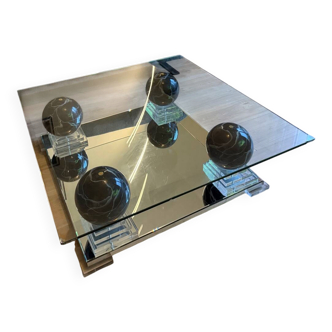 Table basse Roche Bobois en marbre – pièce vintage exclusive