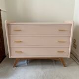 Vintage beige/rosé chest of drawers (farrow & ball)