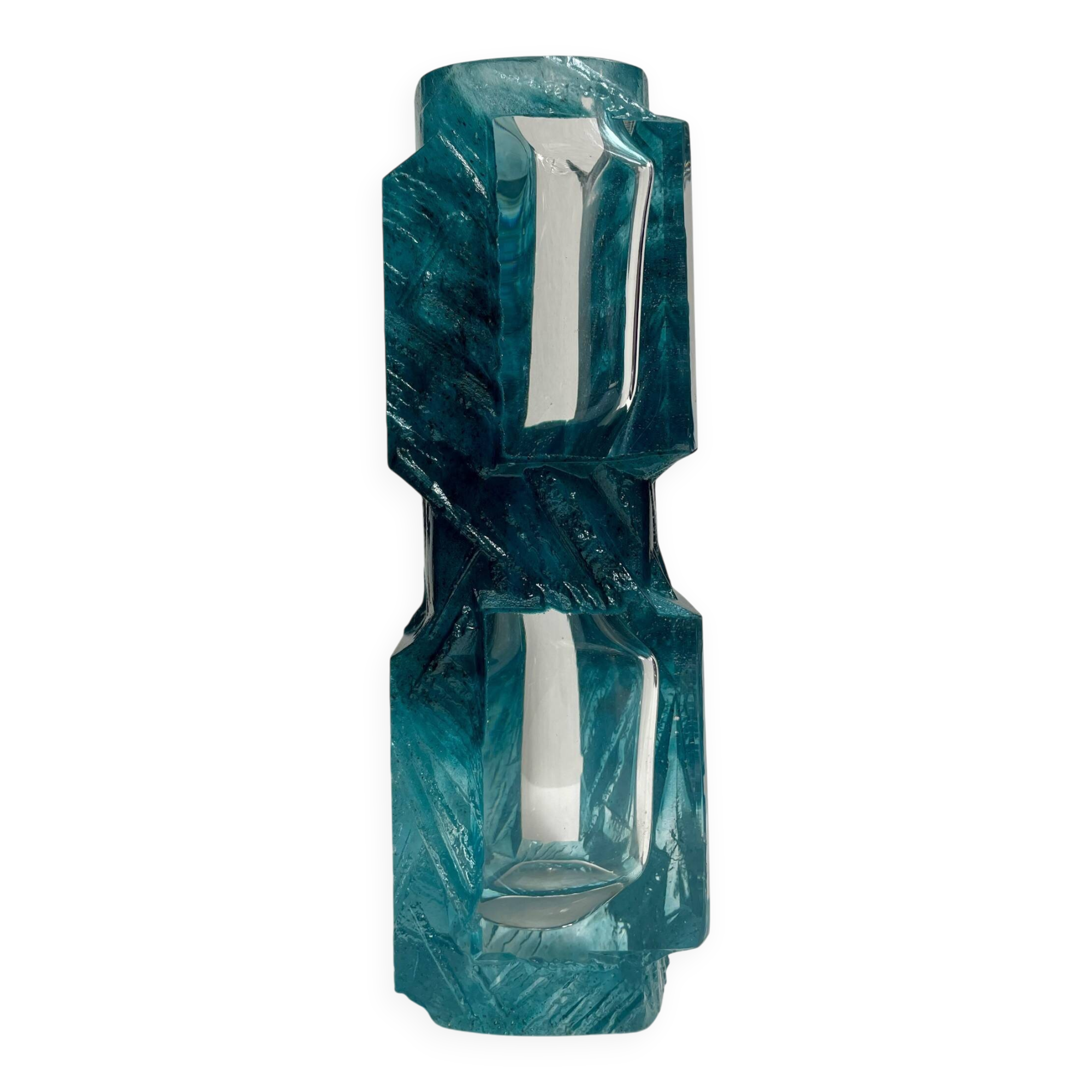 Vase Argos en cristal par l'artiste César pour Daum