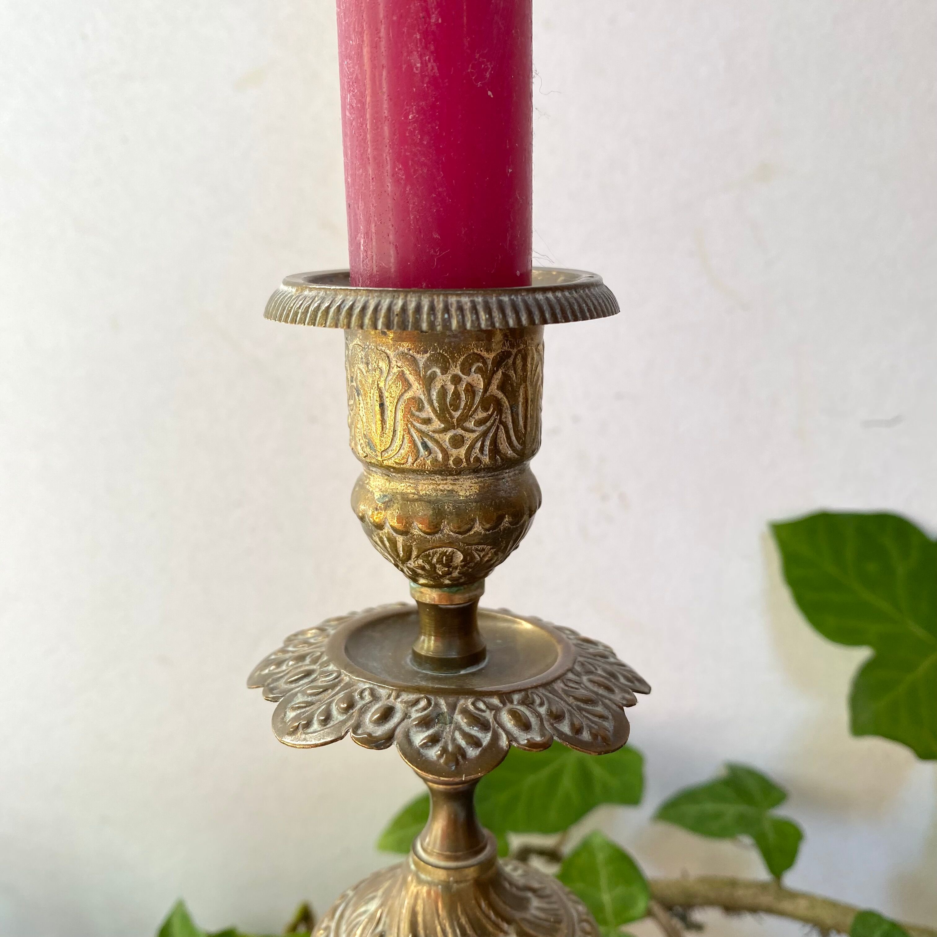 Pair of antique candlesticks