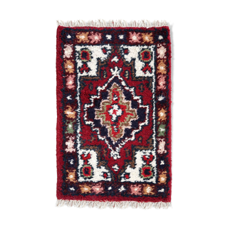 Tapis vintage persan hamadan fait main 40cm x 59cm 1970s