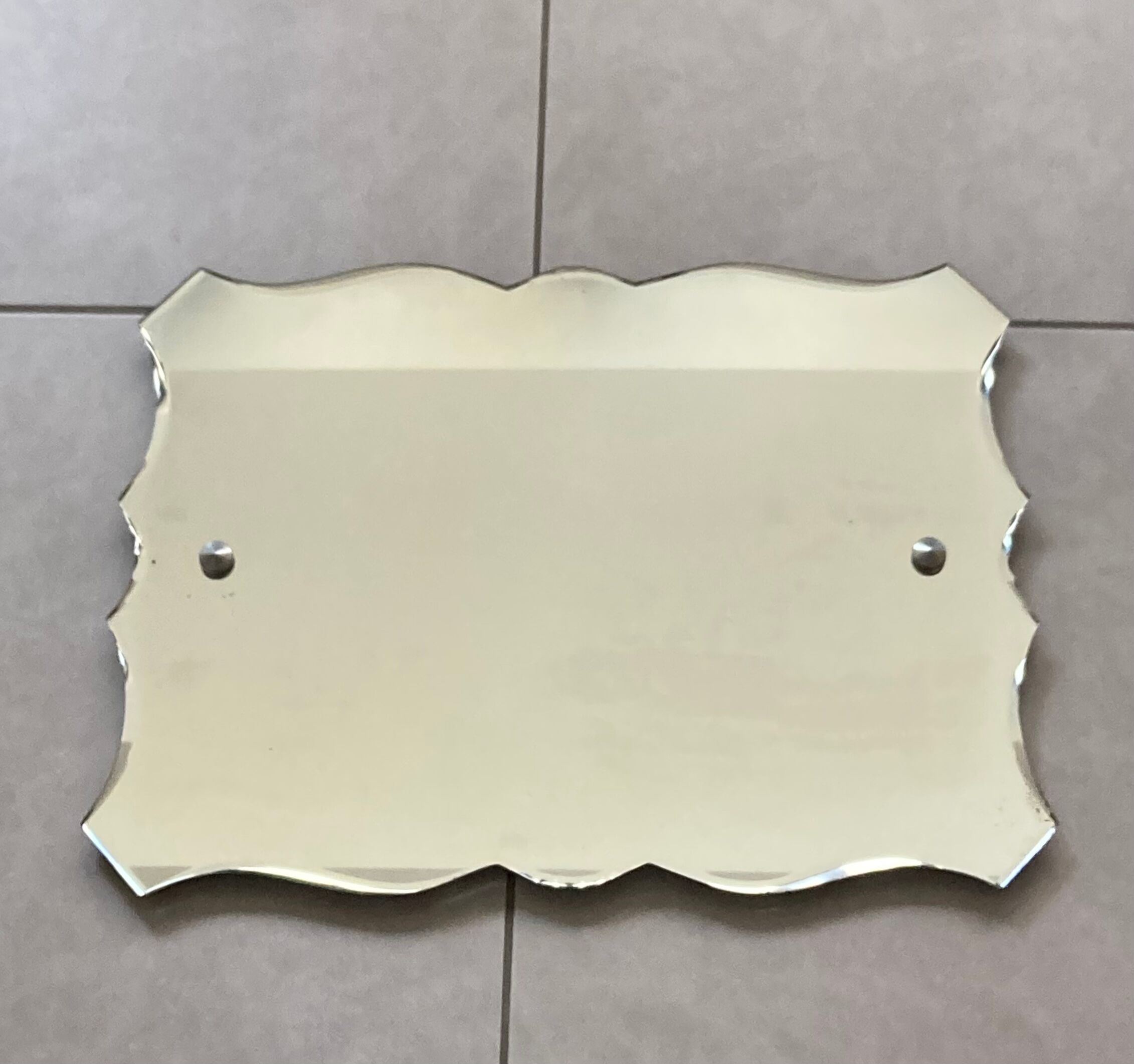 Beveled mirror 50s, 54x39 cm
