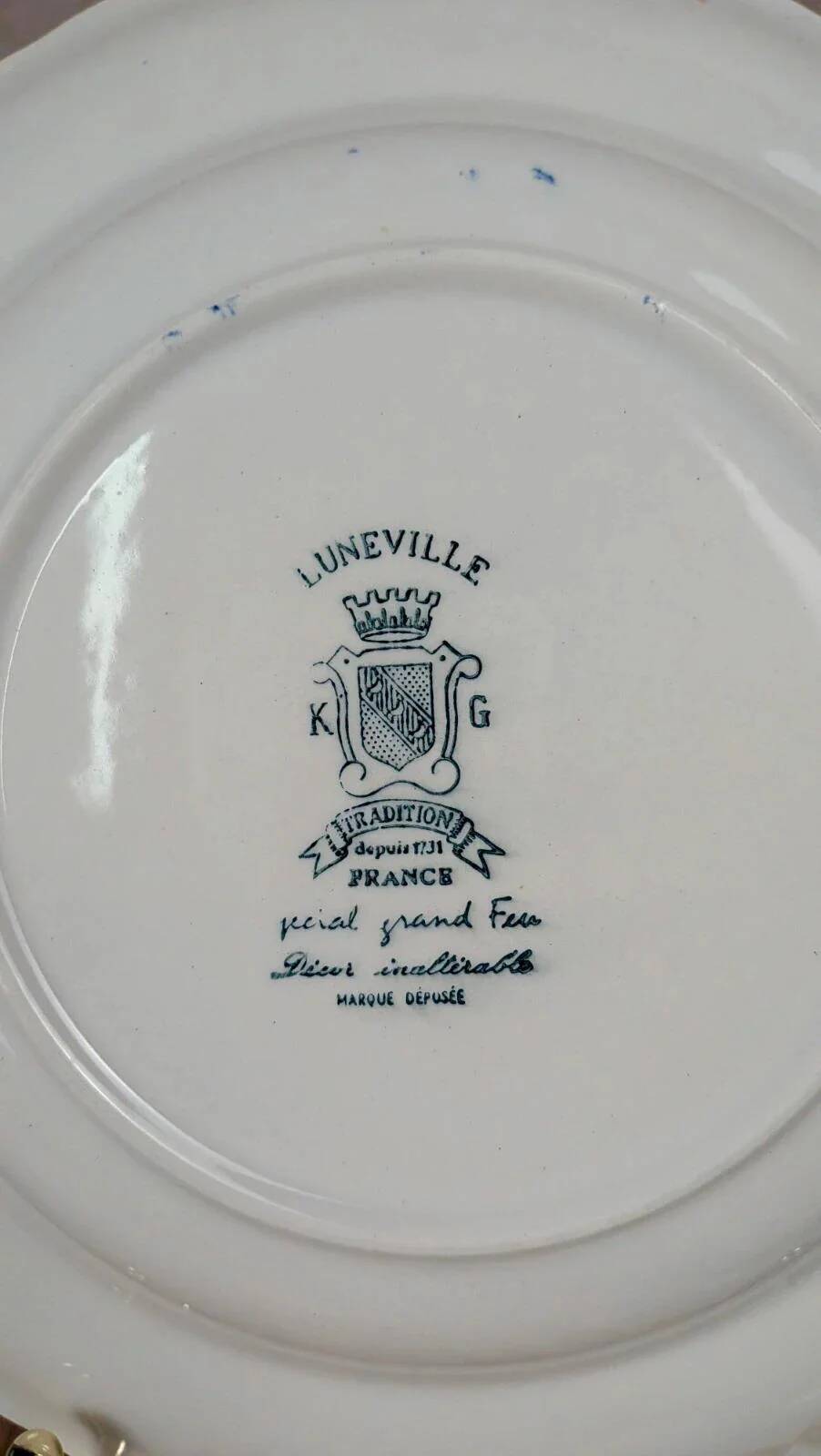 Set of 2 deep plates Lunéville – model The Cottage